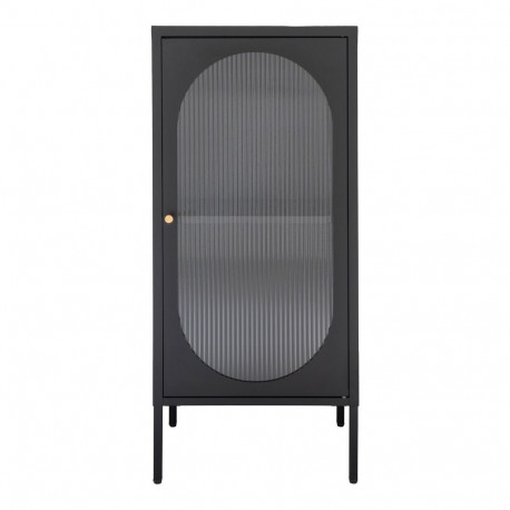 Vitriinkapp ADELAIDE 50x35x110 cm, must