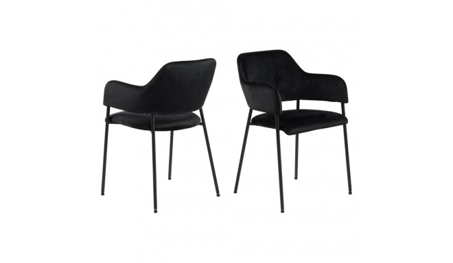 Söögitool LIMA käetoega, must