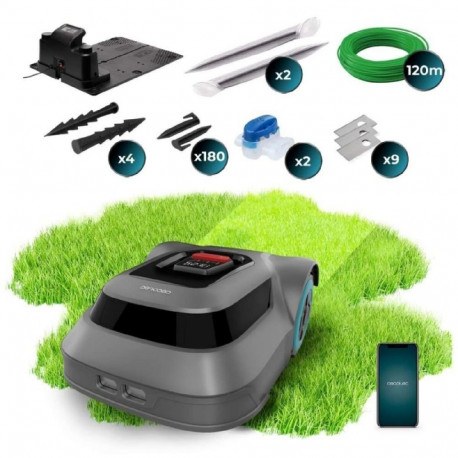 Cecotec Robot Lawnmower GrassHopper 500 Map Connected Wi-Fi 500m² 50W battery