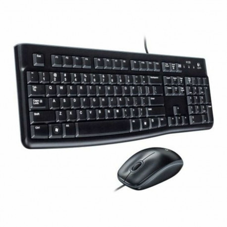 Klaviatuur ja Optiline Hiir Logitech 920-002550 USB Must Hispaaniakeelne Qwerty