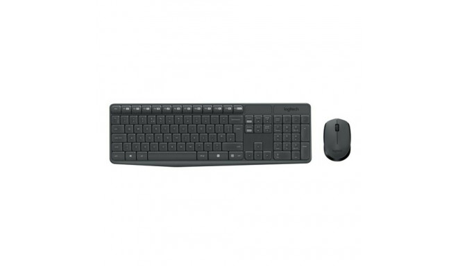 Keyboard and Wireless Mouse Logitech 920-007919 Black