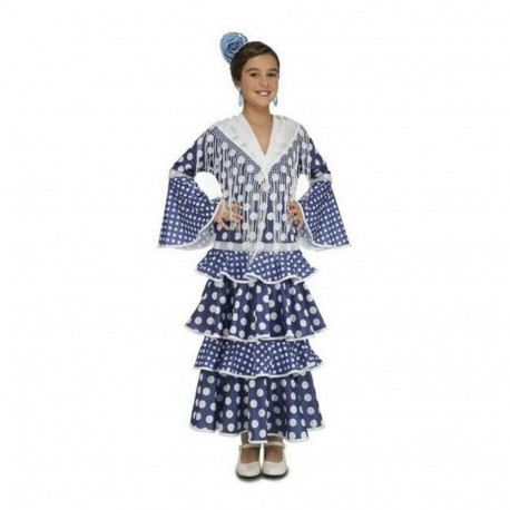Costume for Children My Other Me Alvero Blue Flamenco Dancer - 5-6 Years