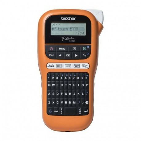 Portable Electric Label Maker Brother PTE110VP LCD Orange Black/Orange