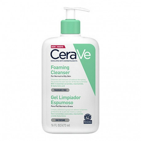 Puhastav vahutav geel CeraVe Foaming Cleanser 473 ml