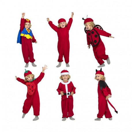 Costume for Children My Other Me Quick 'N' Fun Red Black Blue - 5-6 Years