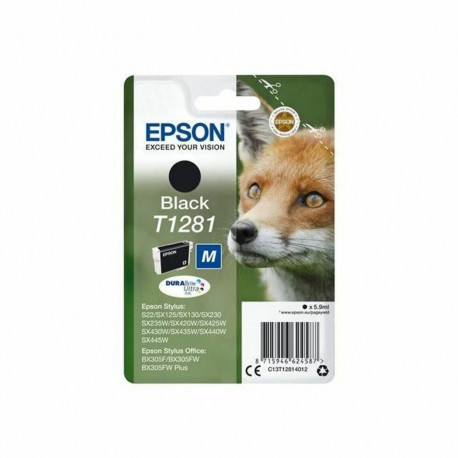 Originaalne Tindikassett Epson T1281 Must 5,9 ml