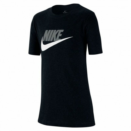 Child's Short Sleeve T-Shirt Nike Sportswear Black - 7-8 Years
