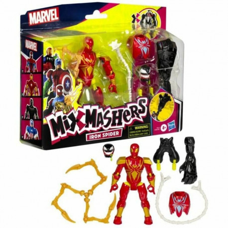 Liigestega kuju Hasbro MixMashers Iron Spider Deluxe
