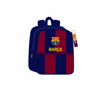 Kooliseljakott F.C. Barcelona Sinine Kastanpruun 22 x 27 x 10 cm
