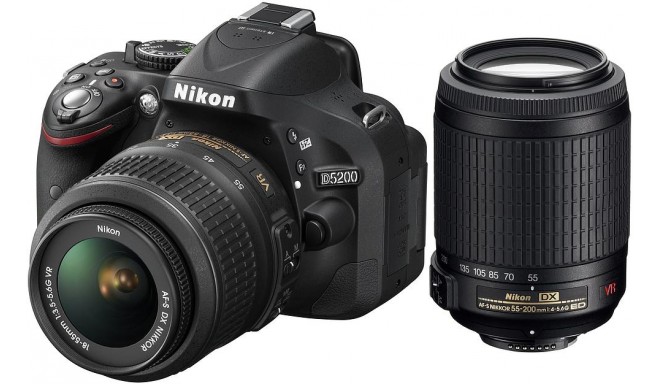 Nikon D5200 + 18-55mm VR + 55-200mm VR Kit, must