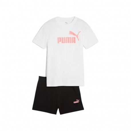 Laste Spordikostüüm Puma Essentials No.1 Logo An Valge