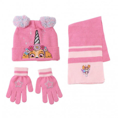 Hat & Gloves The Paw Patrol Pink