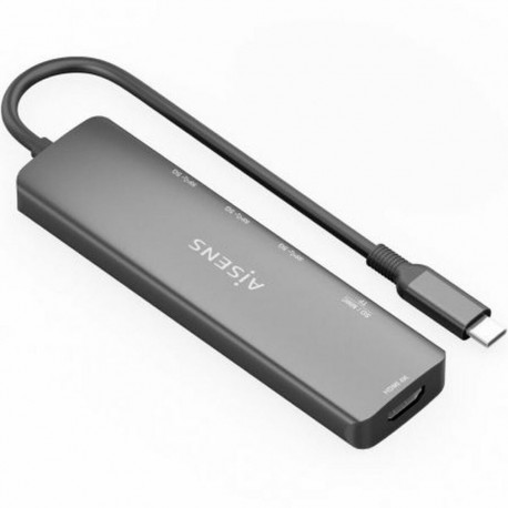 USB-jaotur Aisens USB-C DOCK 6 EN 1 Hall
