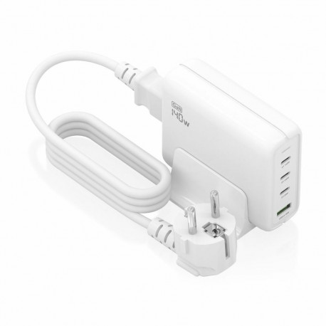 Wall Charger Aisens GAN White 140 W
