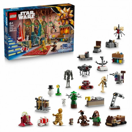 Konstruktsioon komplekt Lego 75418 Advent Calendar 2025 Star Wars 263 Tükid, osad