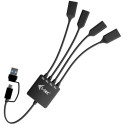 USB-jaotur i-Tec CACBLHUB2A2C Must
