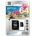 Silicon Power карта памяти SDXC micro 64GB Elite + адаптер