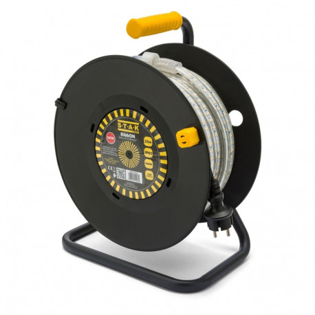 LED ribad Stak 185 W 15 m LED Kerge 4000 K Must Läbipaistev