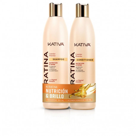Shampoo and Conditioner Kativa KERATINA KATIVA 355 ml