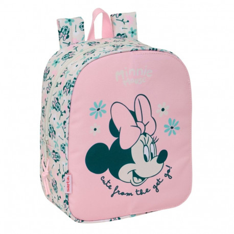 Kooliseljakott Minnie Mouse Minty Roosa 22 x 27 x 10 cm
