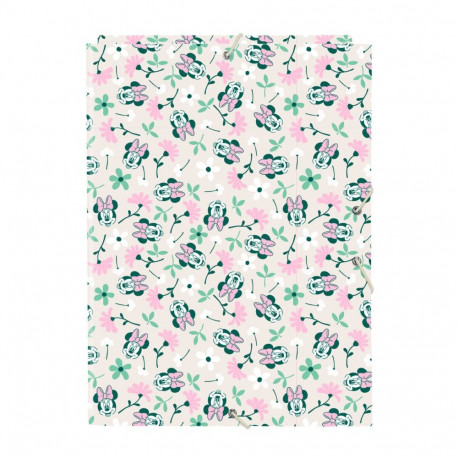 Ring binder Minnie Mouse Minty Pink A4 26 x 33.5 x 2.5 cm
