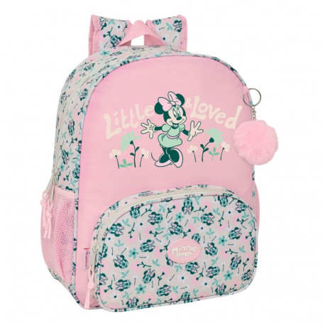 Kooliseljakott Minnie Mouse Minty Roosa 32 x 38 x 12 cm