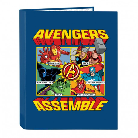 Ring binder The Avengers Blue Black A4 26.5 x 33 x 4 cm