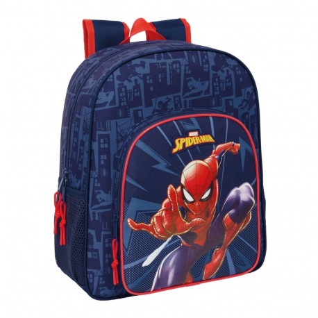 Kooliseljakott Spider-Man Sinine 32 x 38 x 12 cm