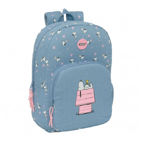 Kooliseljakott Snoopy Denim 30 x 46 x 14 cm