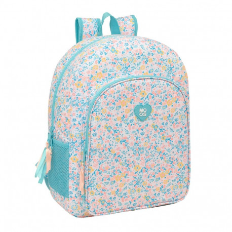 School Bag Moos Fiori Multicolour 33 x 42 x 14 cm