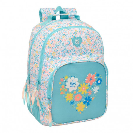 School Bag Moos Fiori Multicolour 32 x 42 x 15 cm