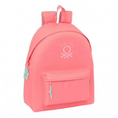 School Bag Benetton Coral Coral 33 x 42 x 15 cm