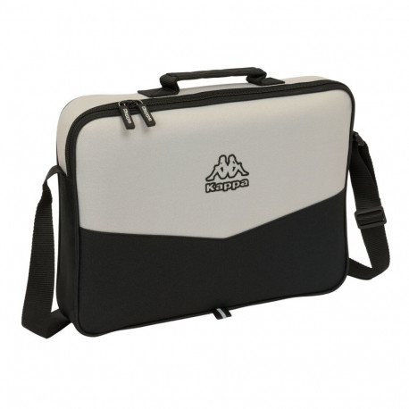 School Bag Kappa Grey Black Grey 38 x 28 x 6 cm