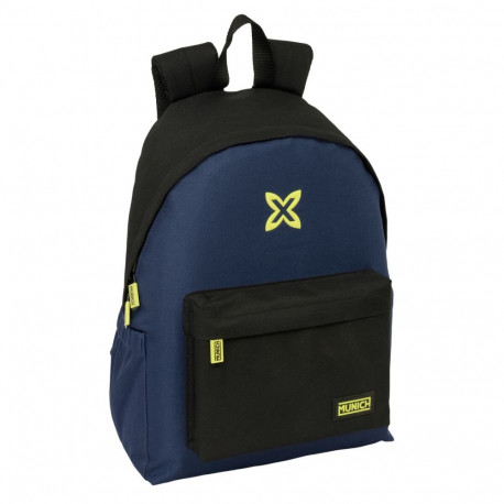 School Bag Munich Track Blue Black 31 x 43 x 13 cm