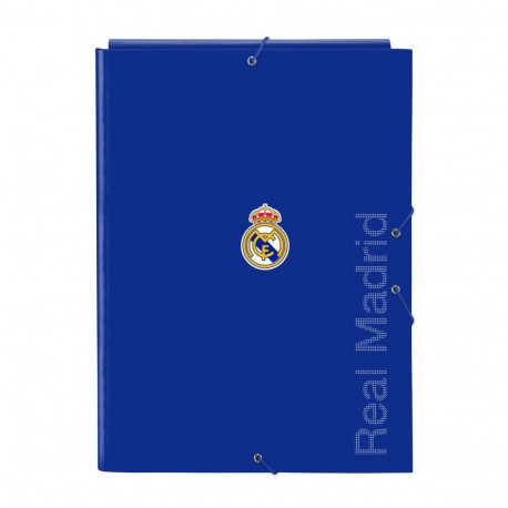 Ring binder Real Madrid C.F. Blue A4 26 x 33.5 x 2.5 cm