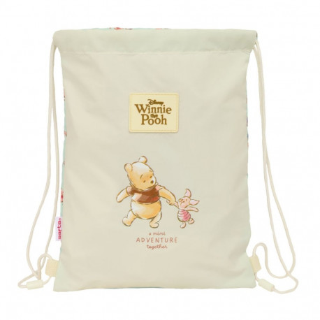 Backpack with Strings Winnie The Pooh 26 x 34 x 1 cm