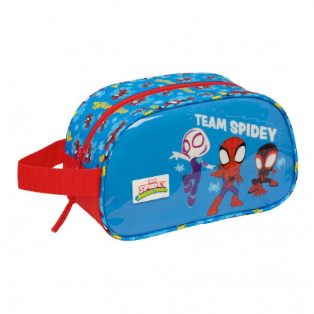 Reisi Tualett-tarvete Kott Spider-Man Sinine Punane 26 x 15 x 12 cm