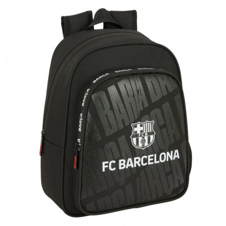 School Bag F.C. Barcelona Black 27 x 33 x 10 cm