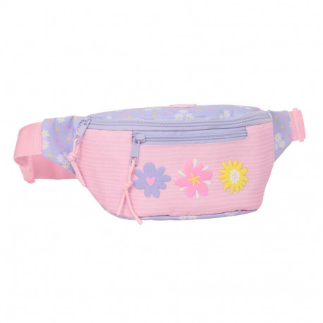 Belt Pouch Safta Bouquet Pink Lilac 23 x 12 x 9 cm