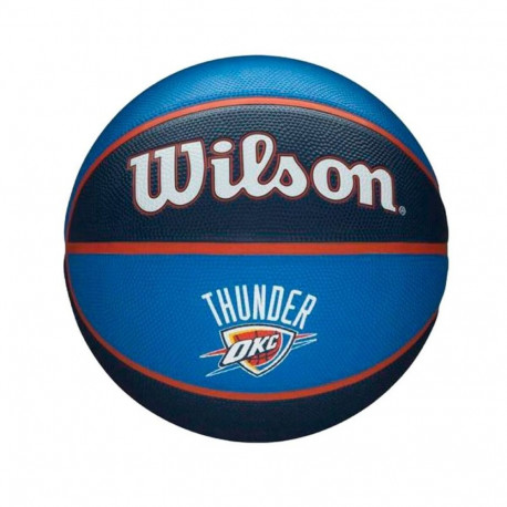 Basketball Ball Wilson  Nba Team Tribute Okc Blue Natural rubber (Size 7)