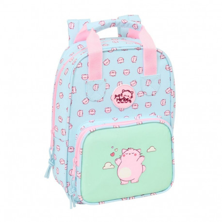 School Bag Pembe The pink cat Multicolour 20 x 28 x 8 cm