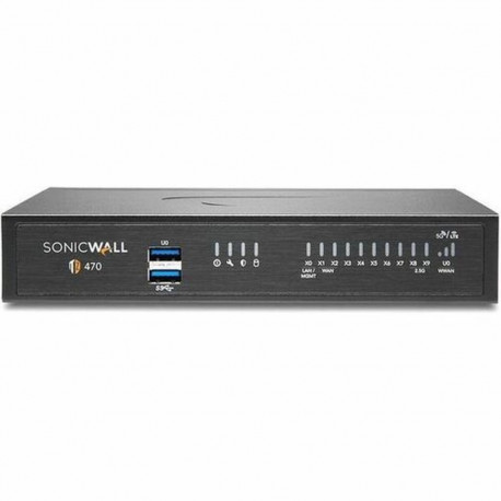 Ruuter SonicWall TZ470 Must RJ45 x 4 Wi-Fi Ethernet LAN 10/100/1000