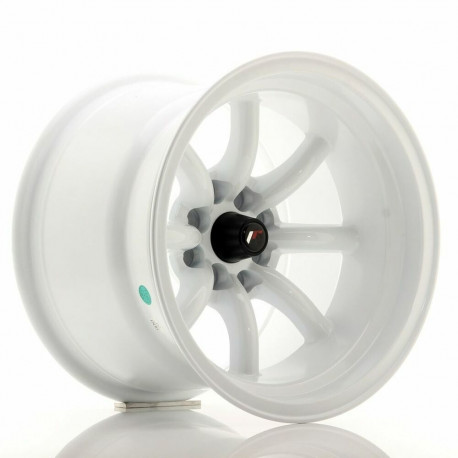 Car Wheel Rim Japan Racing JR19 White 15" PCD 4x100 PCD 4x114 ET32 CB 73,1