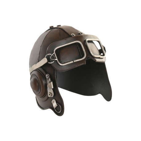 Decorative Figure Home ESPRIT Brown Aircraft Pilot Vintage 14 x 16,5 x 14,5 cm