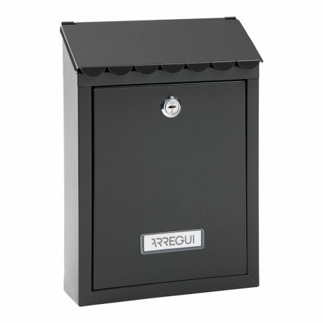Letterbox Arregui Black Steel Civic