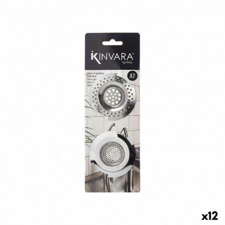 Sink Filters Kinvara Silver Stainless steel 2 Pieces (12 Units)