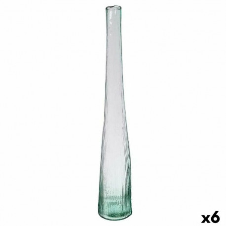 Vase Gift Decor Transparent Glass (6 Units)