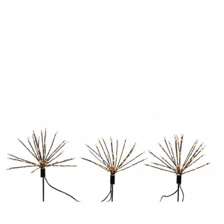 LED aiavaiade komplekt Lumineo Ilutulestik Jõulud 220 V MicroLED 3 Tükid, osad