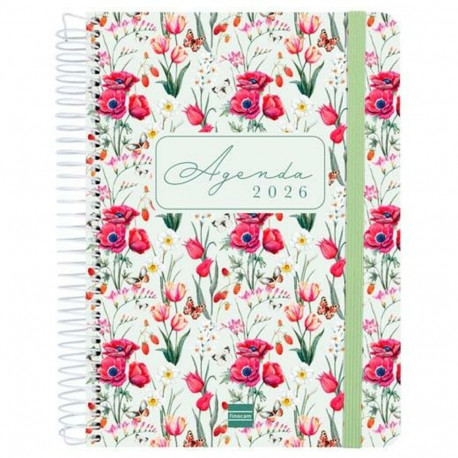 Diary Finocam CLOE A5 15,5 x 21,2 cm Green 2026