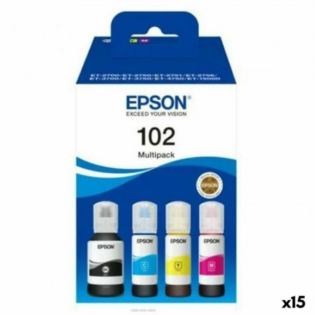 Originaalne Tindikassett Epson Nº102 Multipack Kollane (15 Ühikut)